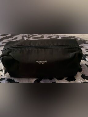 Victoria's Secret Black Cosmetic Pouch NWOT